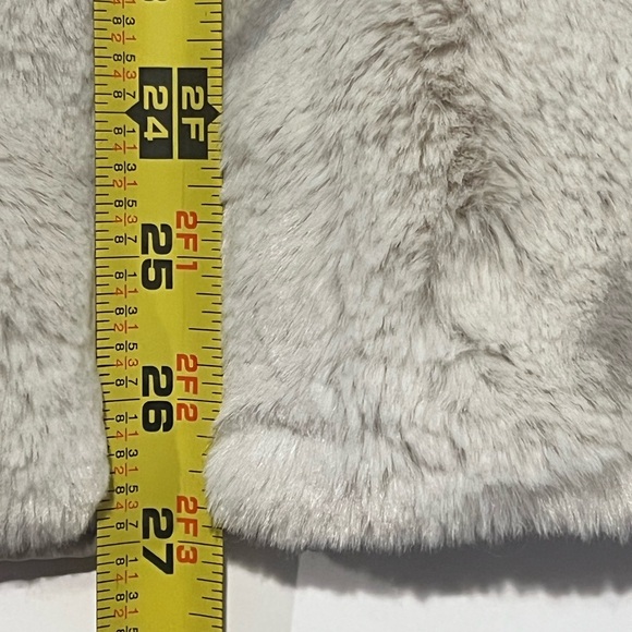 Nike Sportswear Plush DQ6842-072 Women's Light Bone Printed Faux Fur Jacket XXL - Picture 14 of 15